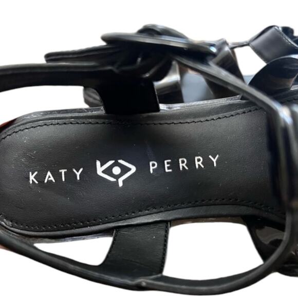 ^NWOT KATY PERRY The Geli Fisherman Sandal in Black - Sz 8.5 - Picture 7 of 8